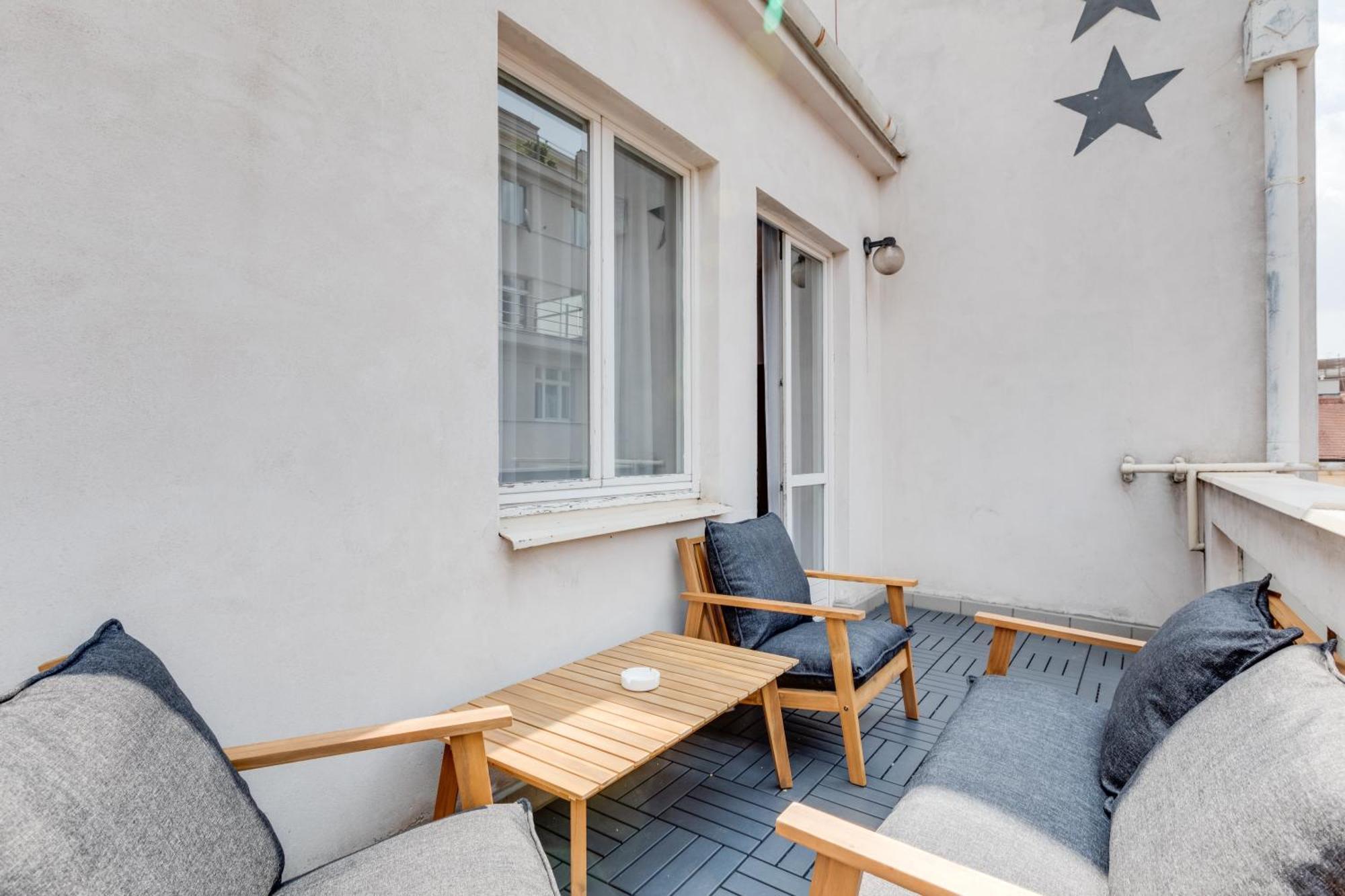 4-personersværelse med terrasse